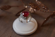 Immagine di Anello Cuore Rosso